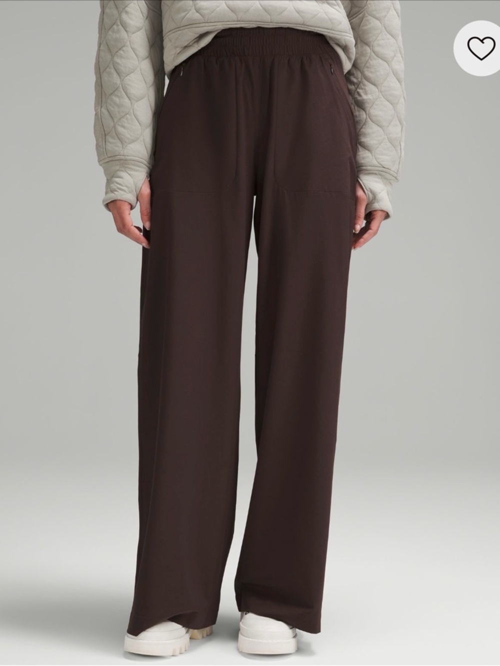 lululemon athletica Wide-Leg Pants in Brown